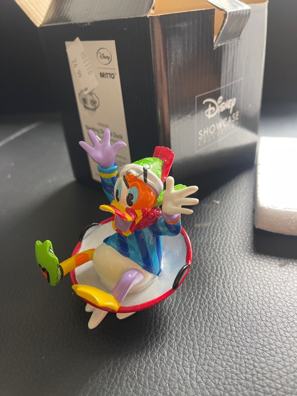 Enesco Britto Disney Donald Duck Sledding Figurine 2015